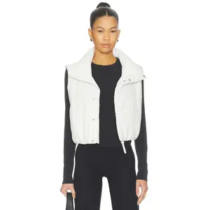 Beyond Yoga Warm Up Puffer Vest in Glacier