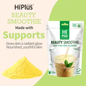 HiPlus Beauty Smoothie-Combination of acerola, baobab, lucuma and pea protein - Smoothie blend for radiant skin - Contains high levels of vitamin C vitamin b12 liquid supplement drop beauty  berries