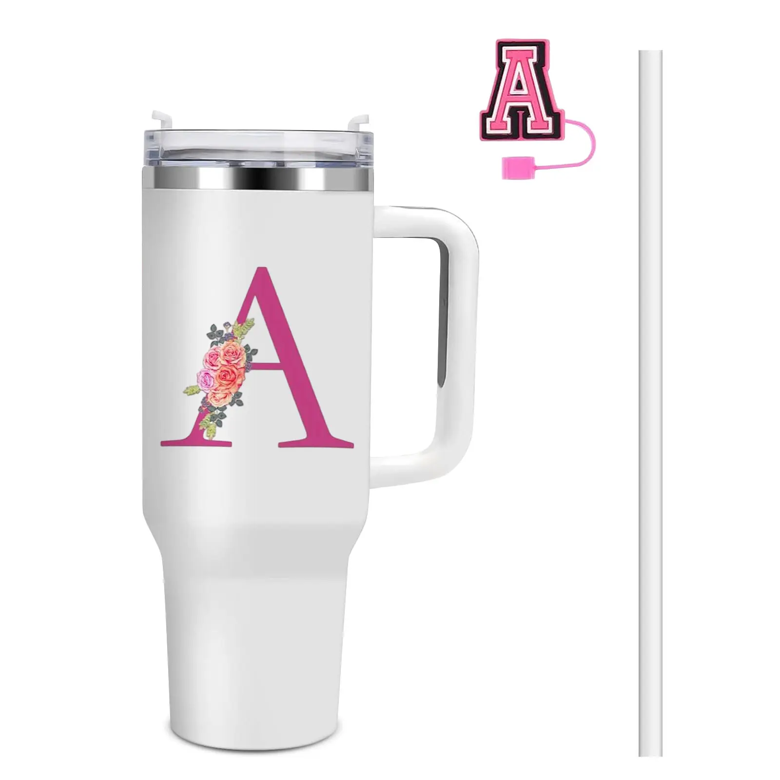 Personalized Gifts for Women,Birthday Gift for Sister,Wife,Best Friend,Monogrammed Customized Gifts,Travel Tumbler,Iced Coffee Tumbler,for Christmas,Halloween-S