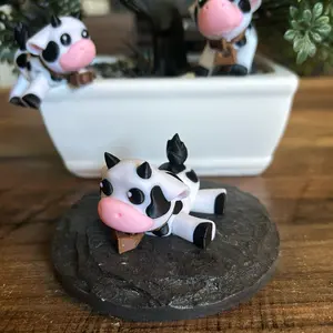 Baby Cow (3D Printed, articulating, decoration)