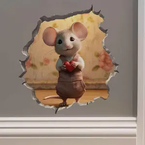 Sweetheart Mouse Hole Decal