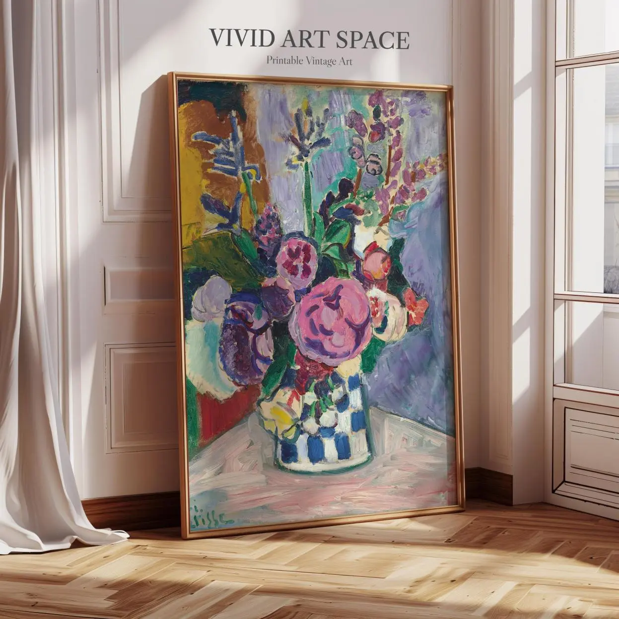 Henri Matisse Painting Print - Les Pivoines | Canvas Print | Giclée Print | Fine Art Print | Large Wall Art Print | Colorful Wall Art Poster, Classic Fashion, Fits Every Occasion, Looks Good, Feels Better
