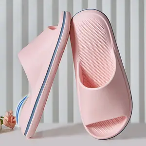 WomensUltra-SoftPlatformSlippers-ComfortableAnti-skidOpenToeSlides-SolidColorIndoorShoesforHome&Bathroom-Durable,Stylish,andBreathableGirlFlipflop