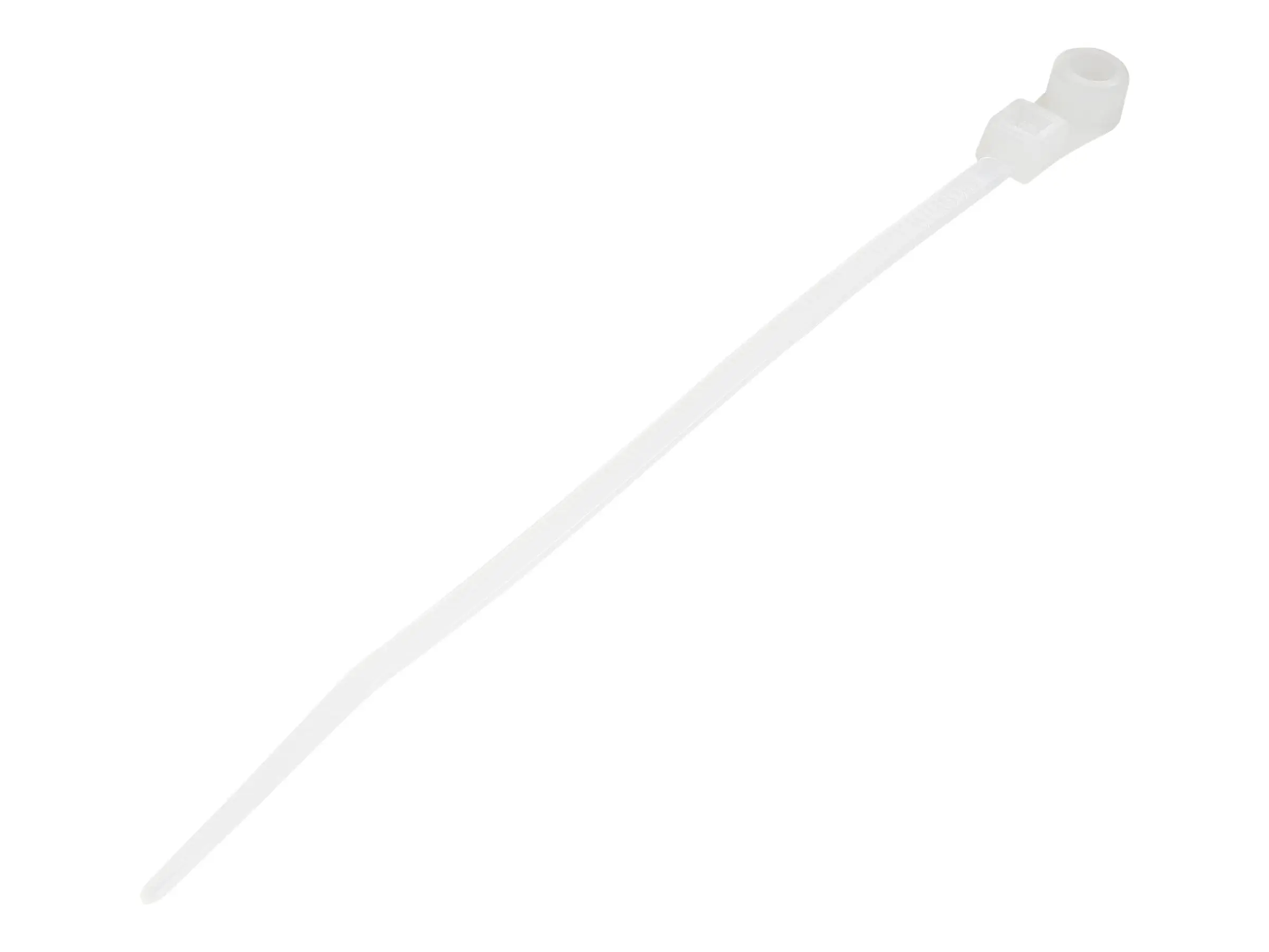 Startech CBMZTS10N4 Industrial Nylon 66 Management Cable Ties with Mounting Holes - 110 mm, 1 lbs Bulk Pack of 100 for Secure Electrical Wire Bundles