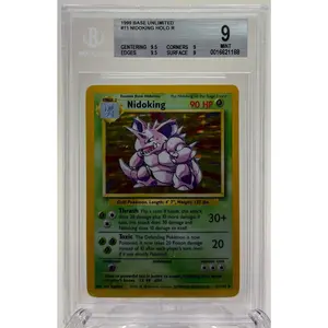 Nidoking #11 Pokémon Base Set BGC 9 Pokémon TCG Card