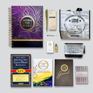 52 Week Prayer Warrior Mega Bundle - Spiritual Growth Kit Includes Journal, Bible, Highlighters and Accessories