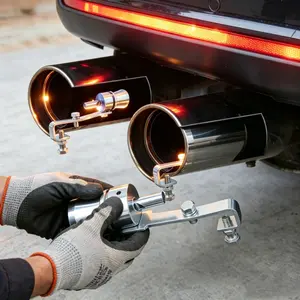 3Pcs M-L-XL Turbo Exhaust Whistle Muffler, Car Roar Sound Maker, Automotive Exterior Decoration Mod Accessory