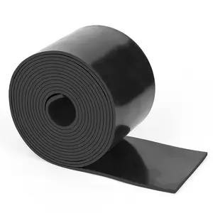 Solid Rubber Sheets Strips, 3" Wide x 1/8" Thick x 120" Long Neoprene Rubber Rolls  for DIY Gasket Material, Sealing, Liner, Shield, Padding, Mat for Weather Stripping, No Adhesive