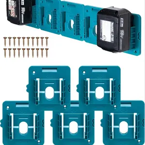 Battery Holder Mount for Makita 18V Battery, 10pcs Battery Holder, Fit for BL1860 BL1850 BL1840 BL1830 Batteries, Power Tool Accessories