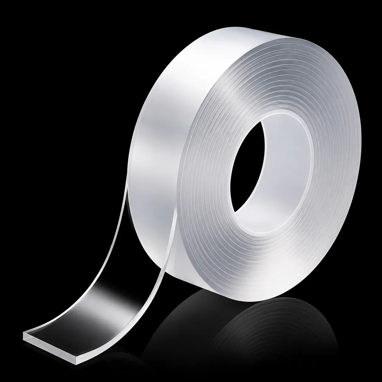 Ultra-Strength Nano Double-Sided Tape, 32ft Transparent Washable Reusable Adhesive Mounting Tape, Heavy Duty Removable Sticky Gel Tape for Home, Office, Wall Decor, Crafts & Gift Wrapping
