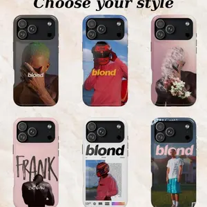 Frank Ocean Album Aesthetic Phone Case (Blonde / Channel Orange / Nostalgia, Ultra), Tough Shockproof Protective Cover, Music Fan Gift, Compatible with iPhone 11-17 Pro Max/Plus and Samsung Galaxy S23-25