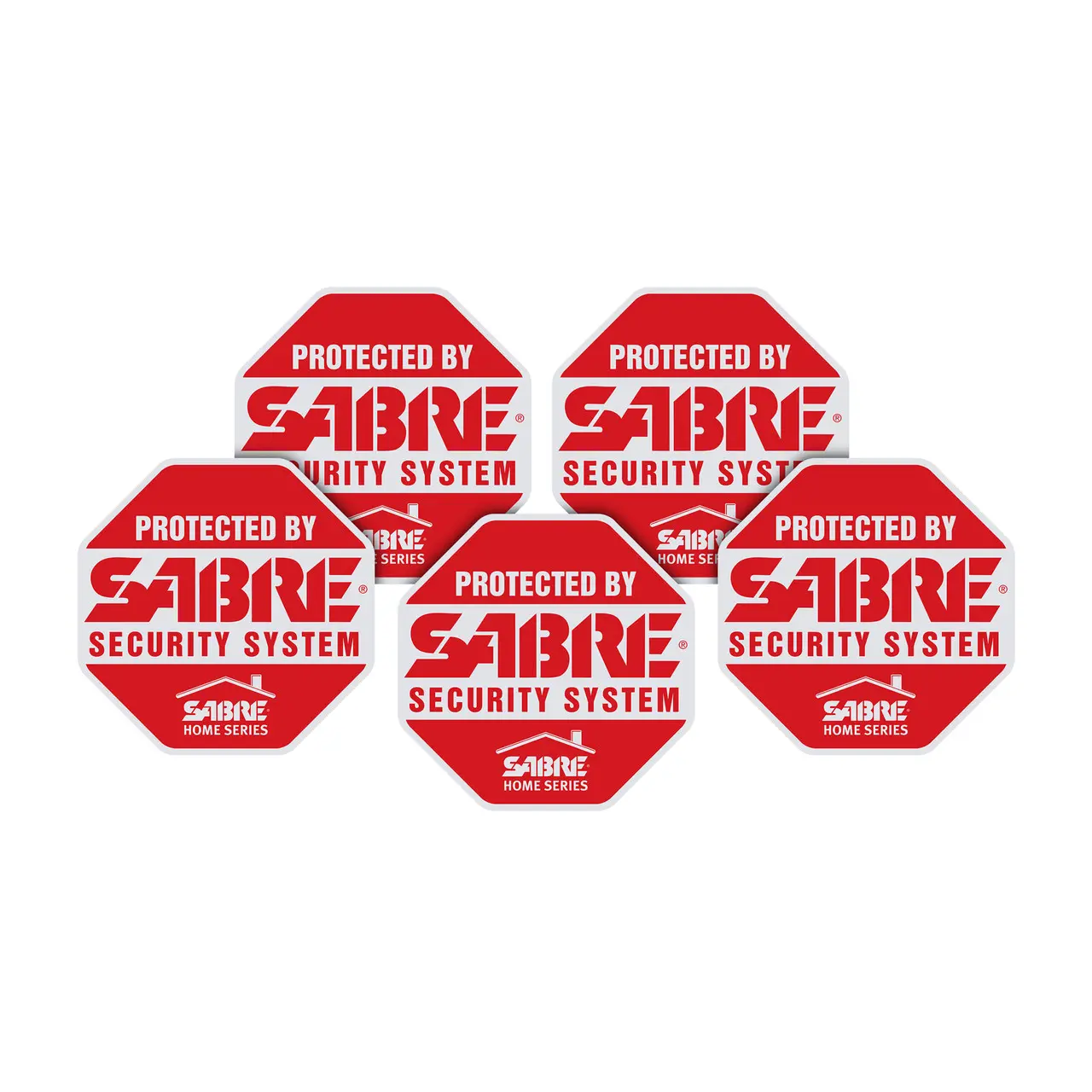 SABRE Home Security Decals, 5-Pack