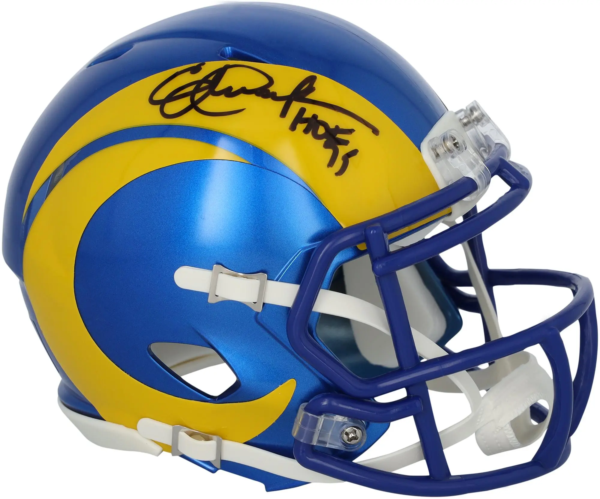 Eric Dickerson Los Angeles Rams Autographed Riddell Speed Mini Helmet with "HOF 99" Inscription - Fanatics Authentic Certified