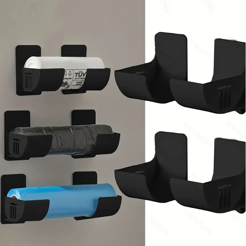 2-Piece Adjustable Wall-Mounted Storage Rack, Space-Saving Organizer for Kitchen & Closet, Durable Plastic Box, Perfect Gift Idea