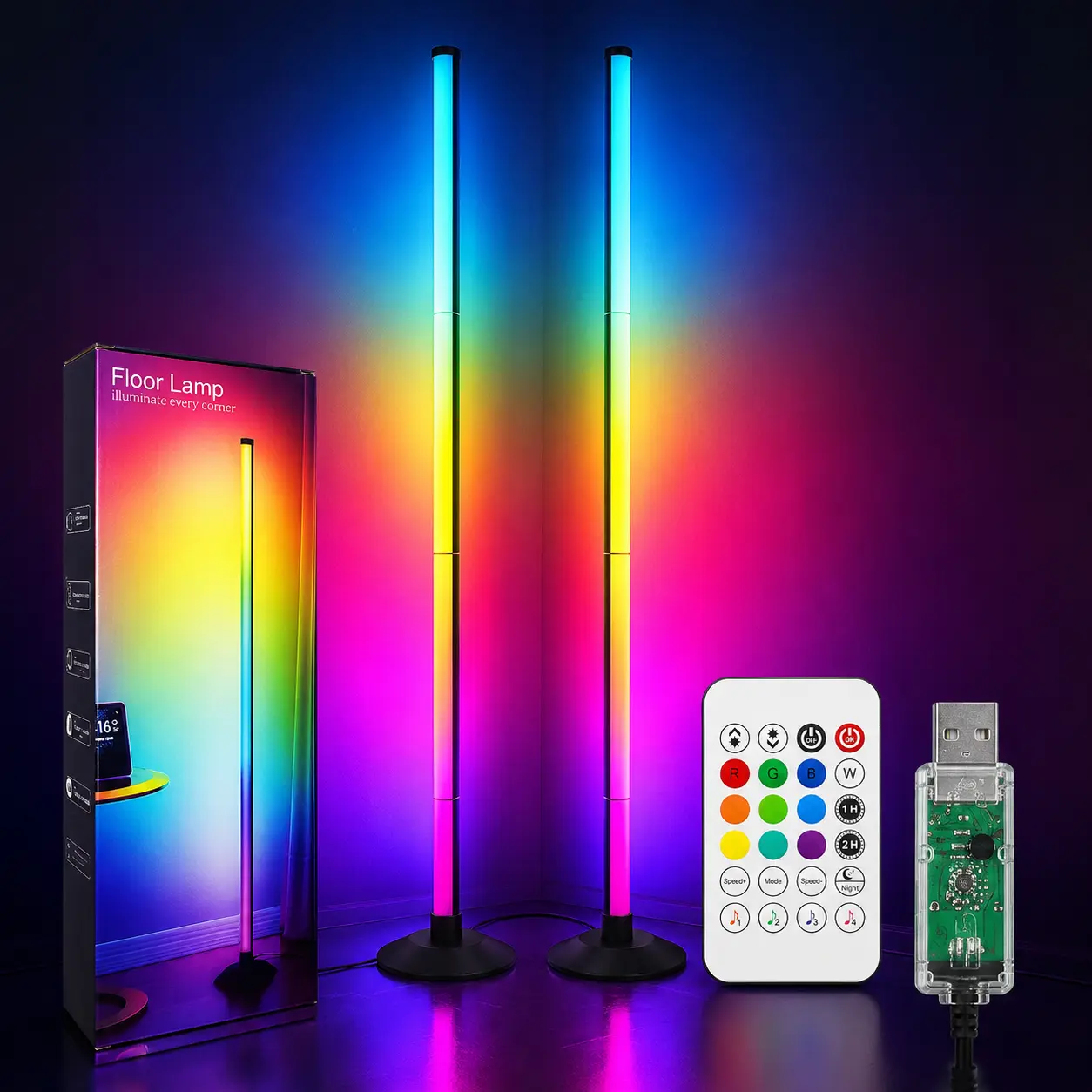 220mL Mini USB Humidifier with RGB LED Lights, 2 Mist Modes, Quiet Operation, Indoor Use for Bedroom, Office, Music Sync Desktop Humidifier