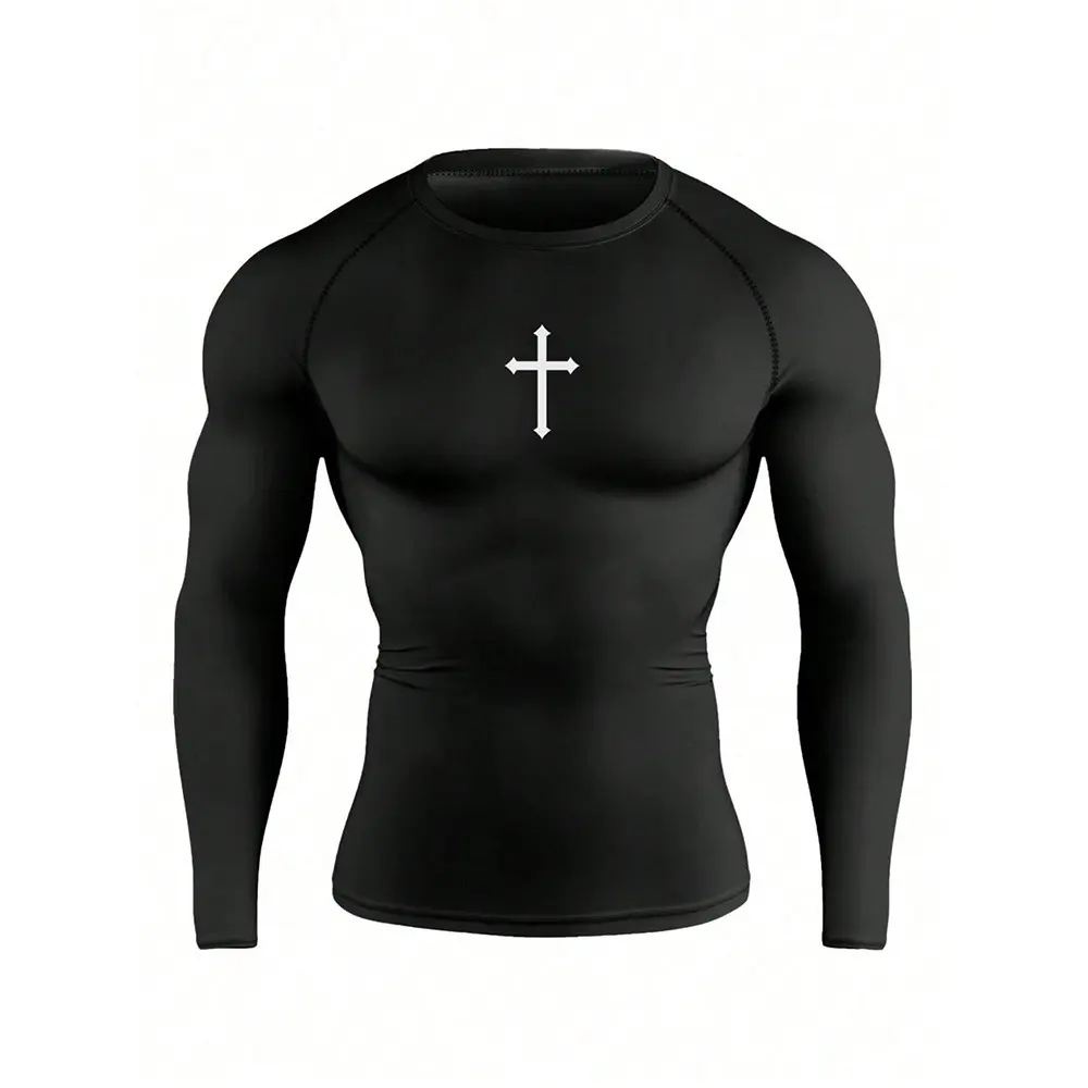 Men's compression shield, high-neck long sleeves, spider graphics, four-way stretch, fast drying, very suitable for fitness, running, riding, wearingRAIMENTRY Men's compression shield, high-neck long sleeves, spider graphics, four-way stretch, fast drying, very suitable for fitness, running, riding, wearingRAIMENTRY