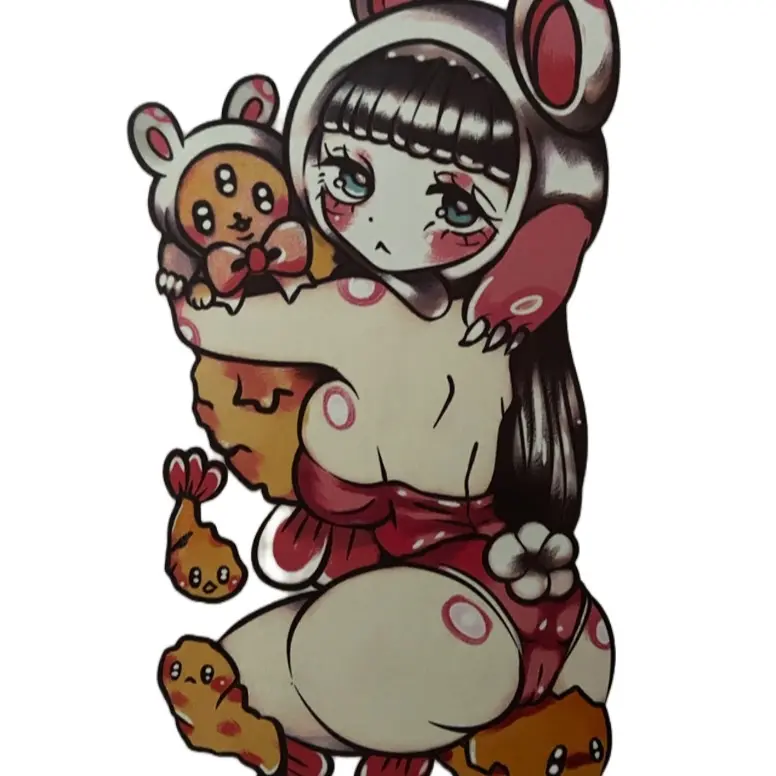 Bear Cutie Painless Temporary Tattoo