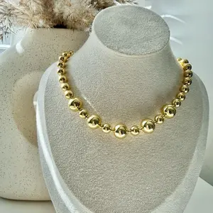 Gold Beaded Necklace