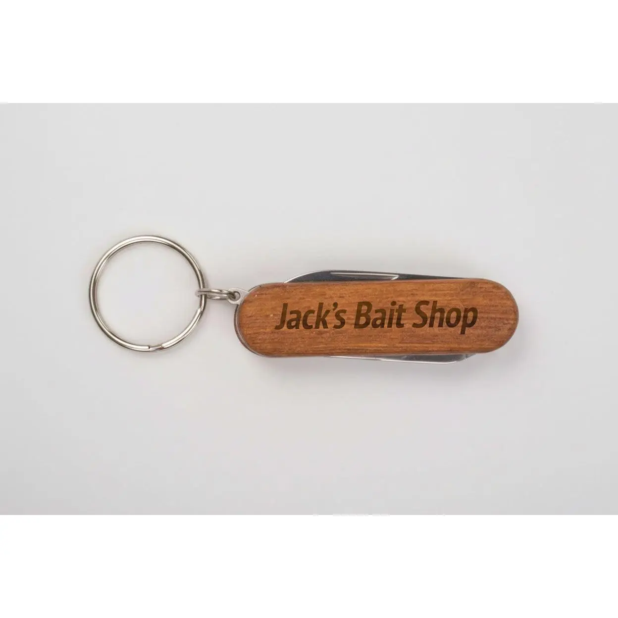Custom Engraved Wooden Pocket Knife - Lightweight 3-Function EDC Gear Cool Gadget, Bottle Opener Keychain, Engraved Text Wood Handle, Unique Gift for Groomsmen & Husband/Boyfriend, Father’s Day Present
