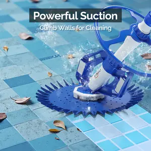 Automatic swimming pool cleaning machine - 08 high-end model - 10× durable hose cover - without electricity