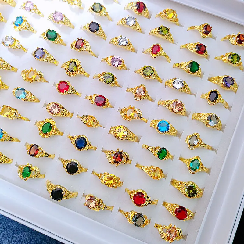 20pcs Classic Four-Prong Crystal Zirconia Rings Set, Fashion Mix And Match Finger Rings, Elegant Minimalist Women Jewelry, Daily Wear Trendy Accessories