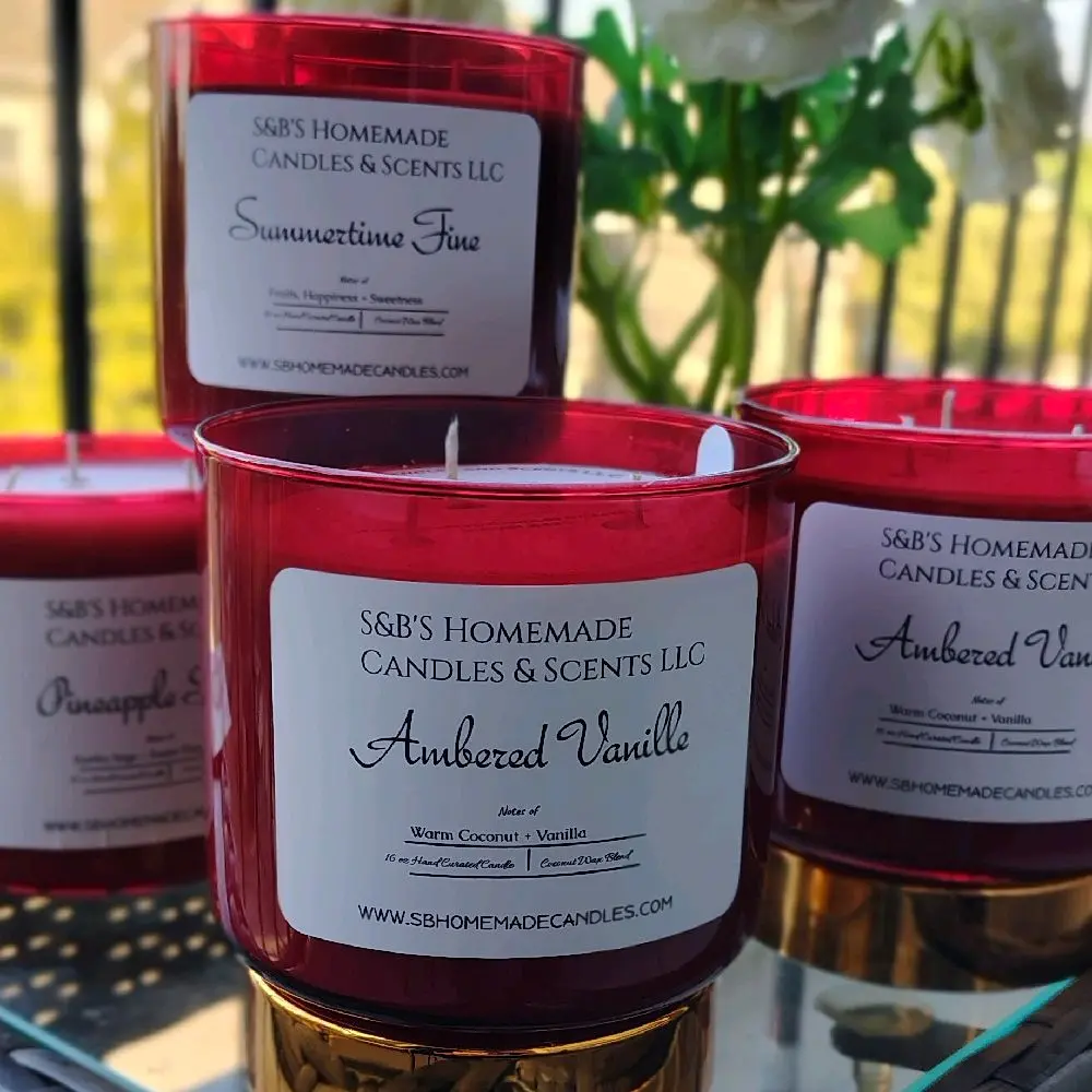 Large 3 Wick Candles