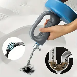 33 Inch Drain Unblocker, Flexible Rod Auger Sewer Pipe Unblocker Tool, Drain Cleaning Tool, Kitchen Sewer Unclogger Tool, Toilet Hair Unclogging Tool, Drain Clog Remover for Hotel Restaurant Commercial