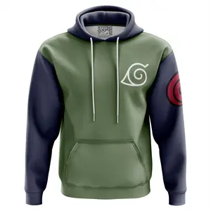 Konohagakure Jonin Uniform Shippuden Hoodie - Ape Hoodies Japanese Anime Style Zip Up Hooded Sweatshirts Men Women Fashion Y2k Oversized Pullovers