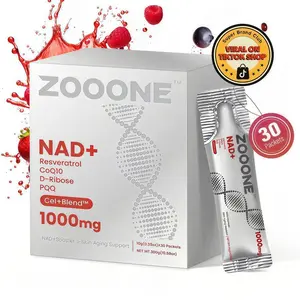 ZOOONE 1000mg NAD+ Berry Flavor Drink Mix for Skin Aging Support, Energy, and Focus - 30 Pack - Berry Flavor: Enjoy a delicious berry flavor in every serving - Made in US