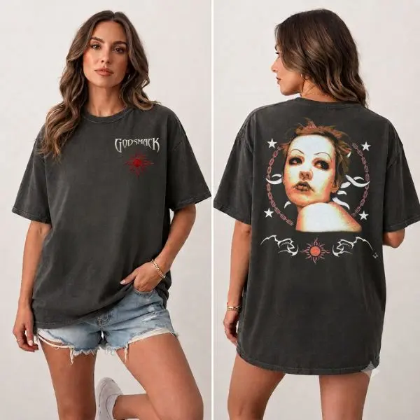 Godsmack 1998 Self-Titled Album T-Shirt & Hoodie, Vintage Rock Band Graphic Tee, Classic Music Fan Shirt, Retro Band Apparel
