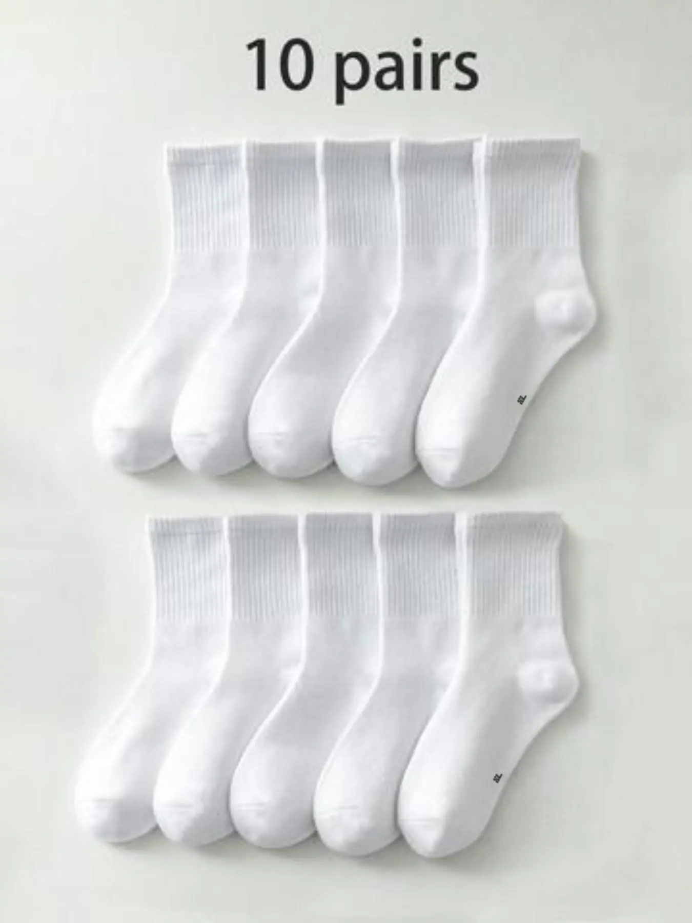 10 Pairs Kids Mid-Calf Socks, College Style Student Socks, Breathable Soft Socks for Boys Girls, Casual Stylish Socks, Casual Daily Wear, Back-To-School Ready, Teen Socks, Youth Socks