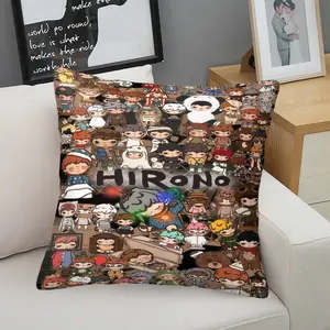 Hirono Pattern Pillow, Soft Comfortable Printed Design, Multiple Patterns Available, Perfect Gift, Ideal Home Decor for Kids and Adults, Soft Cushions, Creative Decorative Cushion