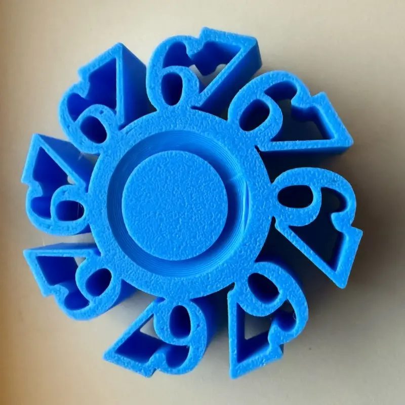 6 7 Fidget Spinner - Compact Portable Stress Relief Toy for Adults & Children - Durable Plastic Design - Ideal for Home School or On-the-Go - Perfect Gift