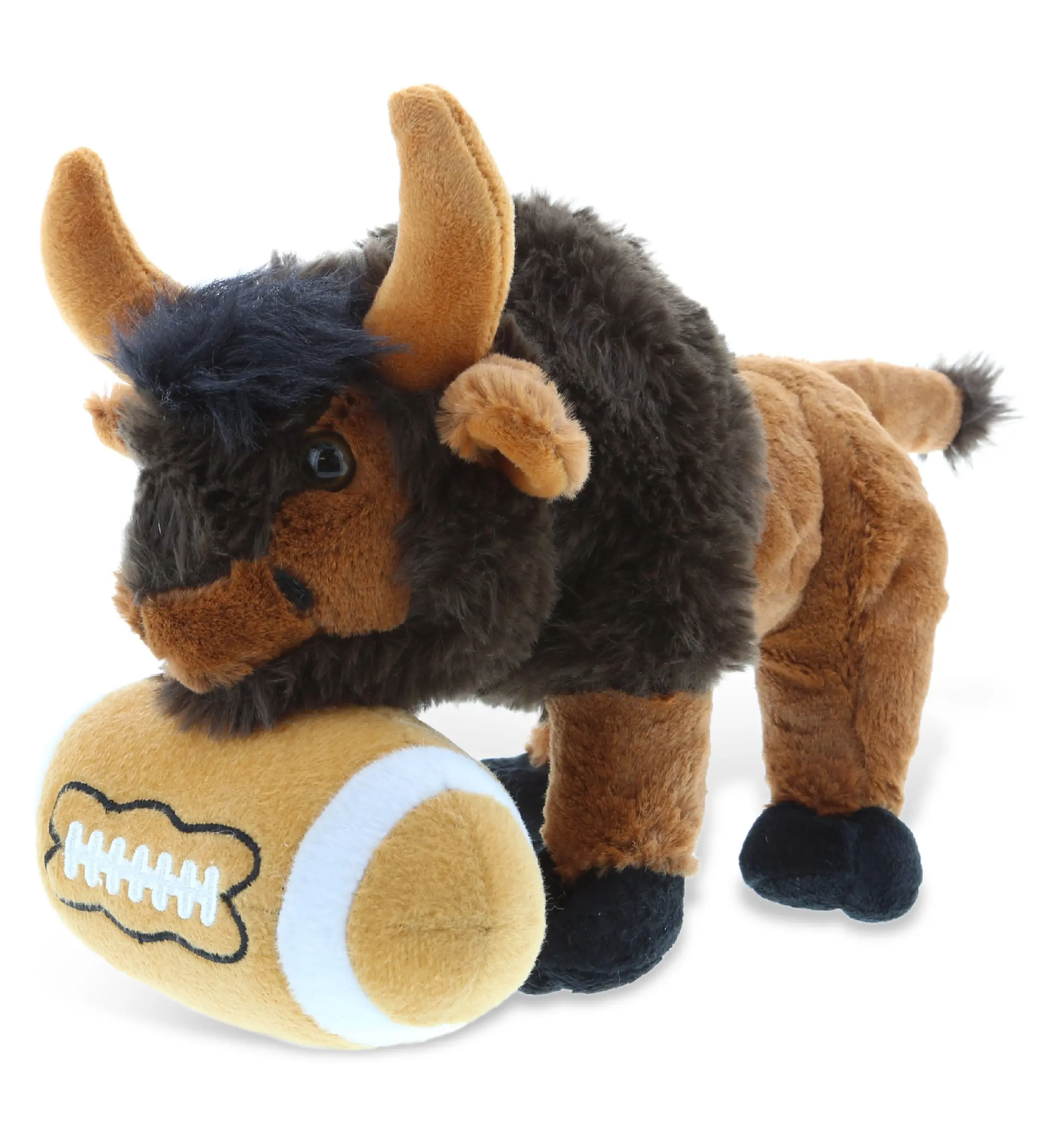 DOLLIBU Football Plush Stuffed Toy - Super Soft Polyester Fluffy Toddler-Safe Small Wild Buffalo Design Plush Stuffed Toy for Kids, Plush Stuffed Toys, Fluffy Stuffed Toys