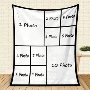 Personalized Blankets - Custom Photo Digital Printing Blanket, Ultra-Soft Lightweight Bedding Throw, Ideal Valentine's Day Gift for Significant Others, Bed Use, Digital Printing Blankets