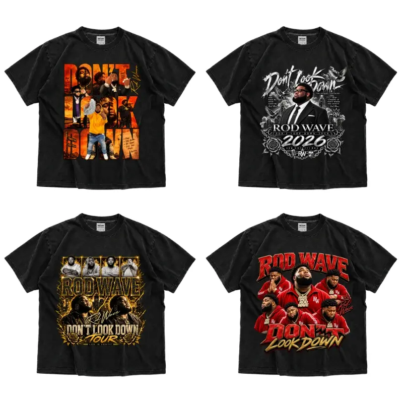 R.o.d W.a.v.e Tour 2026 T Shirt Collection, Multiple Design Hip Hop Graphic Tees, Rap Concert Fan Apparel, Urban Streetwear Outfit, Live Music Tour Shirts