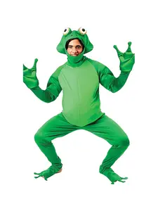 Men's Frog Prince Party Photobooth Props Carnival Costume Full Green Animal Party Event Unique Role Playing Costume Costume Outfit