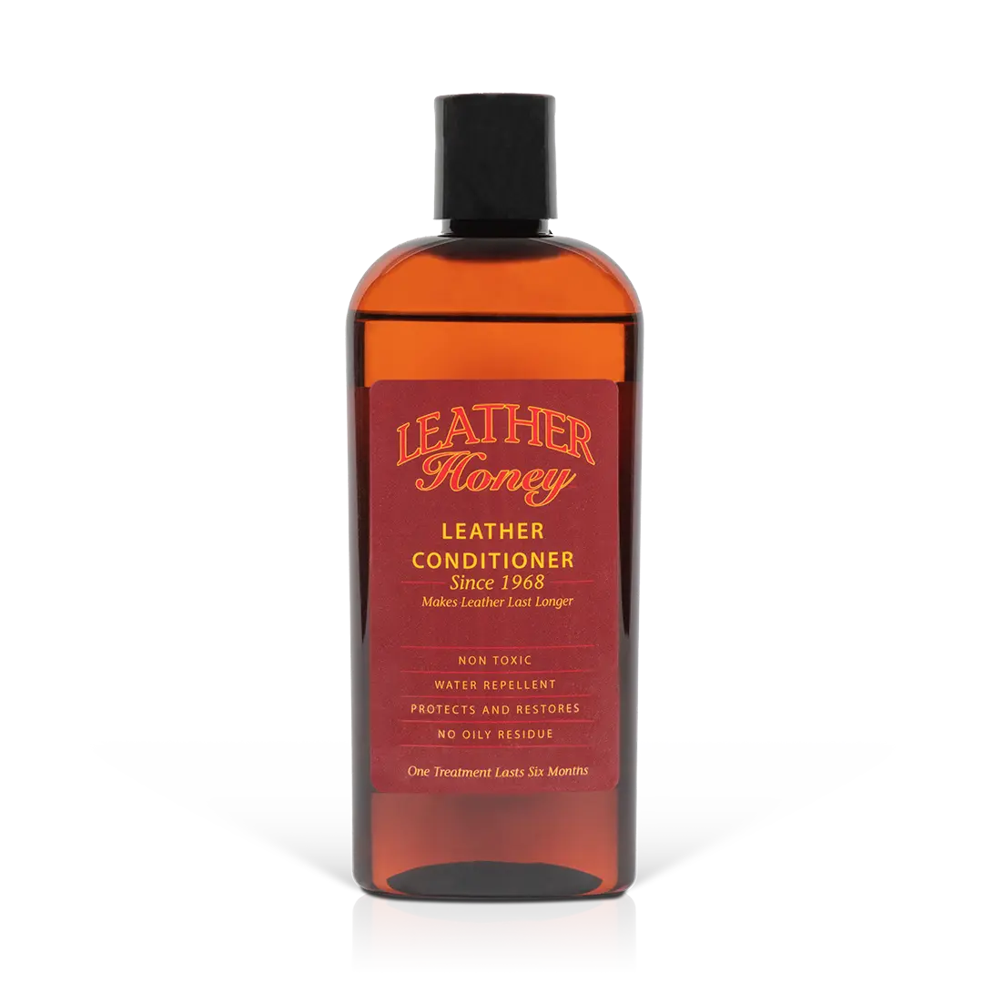 Leather Conditioner for Car Seats, Furniture, Boots & Bags – LEATHER Honey 16oz Deep Leather Conditioner & Restorer, Non-Toxic Water Repellent Leather Care USA-Made Formula