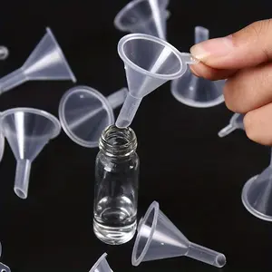 5/10 pcs/group, small plastic funnel, suitable for empty bottles filled with perfumes, mini liquids, essential oils, packaging tools, kitchen supplies, kitchen accessories, Kitchen Utensils