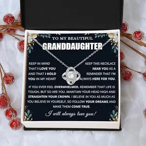 To My Beautiful Granddaughter Necklace From Grandpa, Granddaughter Necklace From Grandma, Grandmother Granddaughter Jewelry, Best Gifts For Granddaughter, Grandaughter Gifts From Grandparent