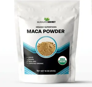 Mayan's Secret 16oz Maca Root Powder Organic USDA Certified Parve Non-GMO Vegan Superfoods for Breakfast, Smoothies, Baking & Ice Cream