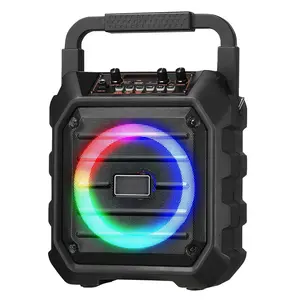 Karaoke Machine for Adults 6.5 in Portable Bluetooth Speaker with 2 Wireless Mic