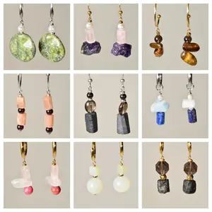 [NO.E001-E009]Unique handmade crystal earring