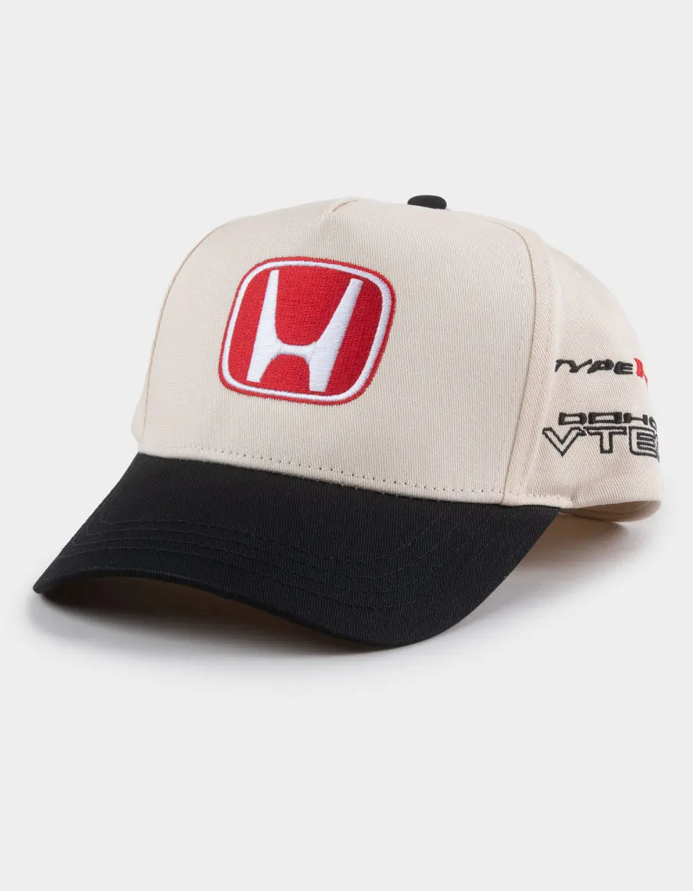 HONDA  Mens Code R Snapback Hat, Black Combo