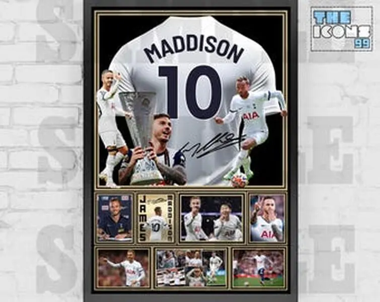 Tottenham Spurs Icon James Maddison Football Poster