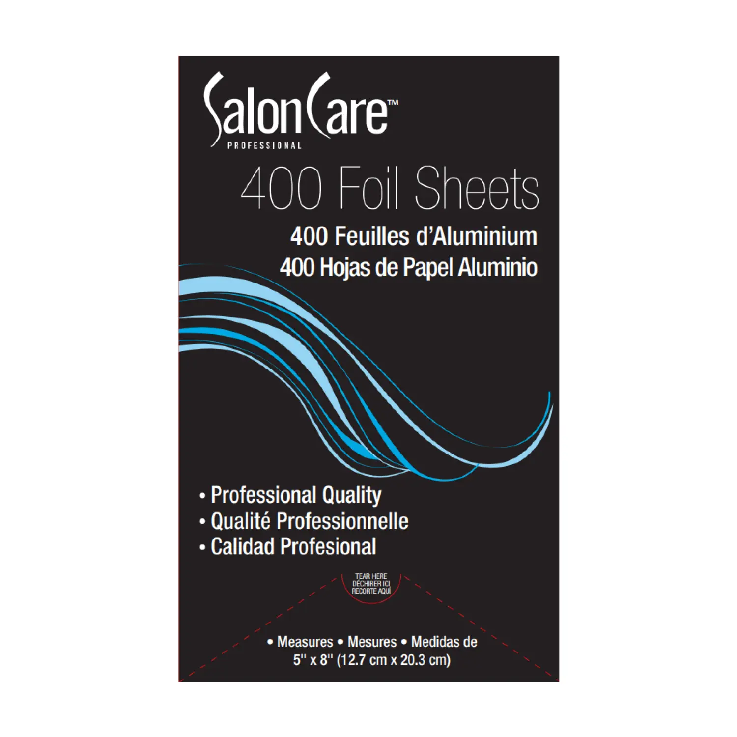 Salon Care Foil Sheets 400 ct, Convenient Cut, Single Sheet