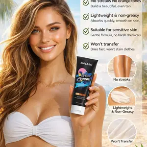1 pcs, BeautifulStart, Buildable Sunless Tanning Lotion, Lightweight Moisturizing Sensitive Self Tanner for Beach, Vacation & Daily Natural Bronzed Glow