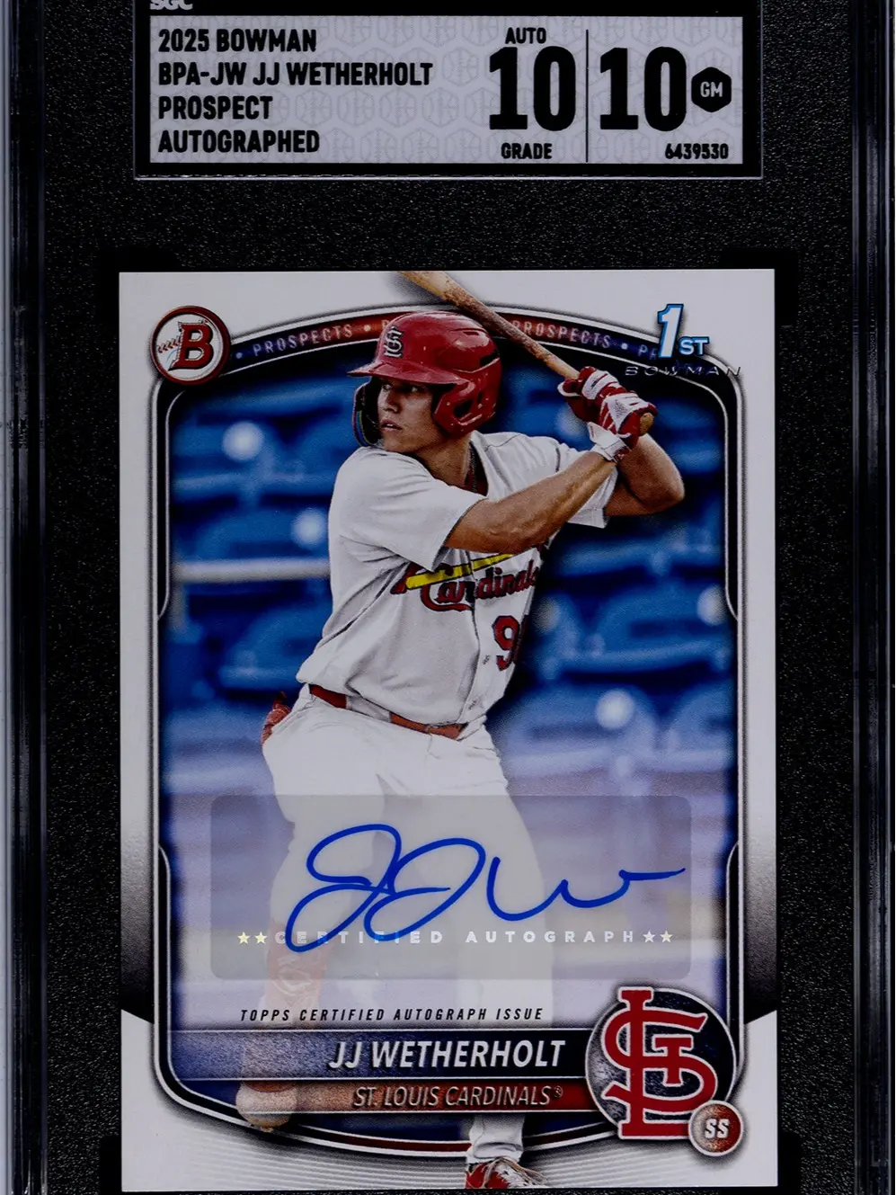 SGC Graded 10/10 J.J Wetherholt Team Break