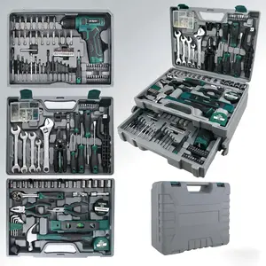 355 pcs Tool Set Kit - Tool kit with 12V Cordless PowerDrill Driver Toolbox Storage Case with Drawer, Drill SetPerfect for Homeowner, Diyer, Handyman