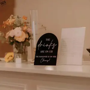 Acrylic Table Number Arch Wedding Sign, Digital Seat Card Display Stand, Desktop Decoration, Party Event Decorations